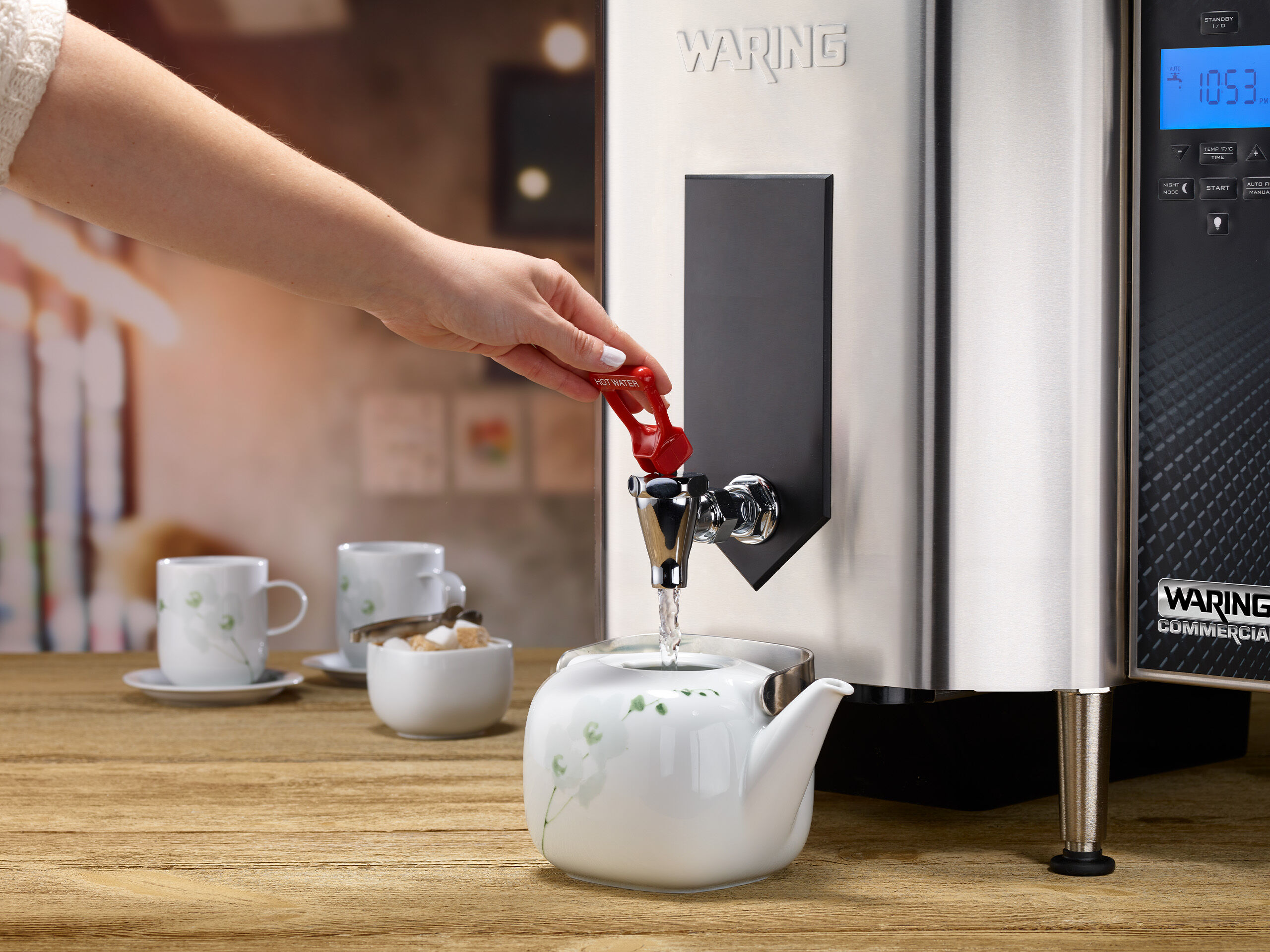 Commercial coffee maker with hot water dispenser shop