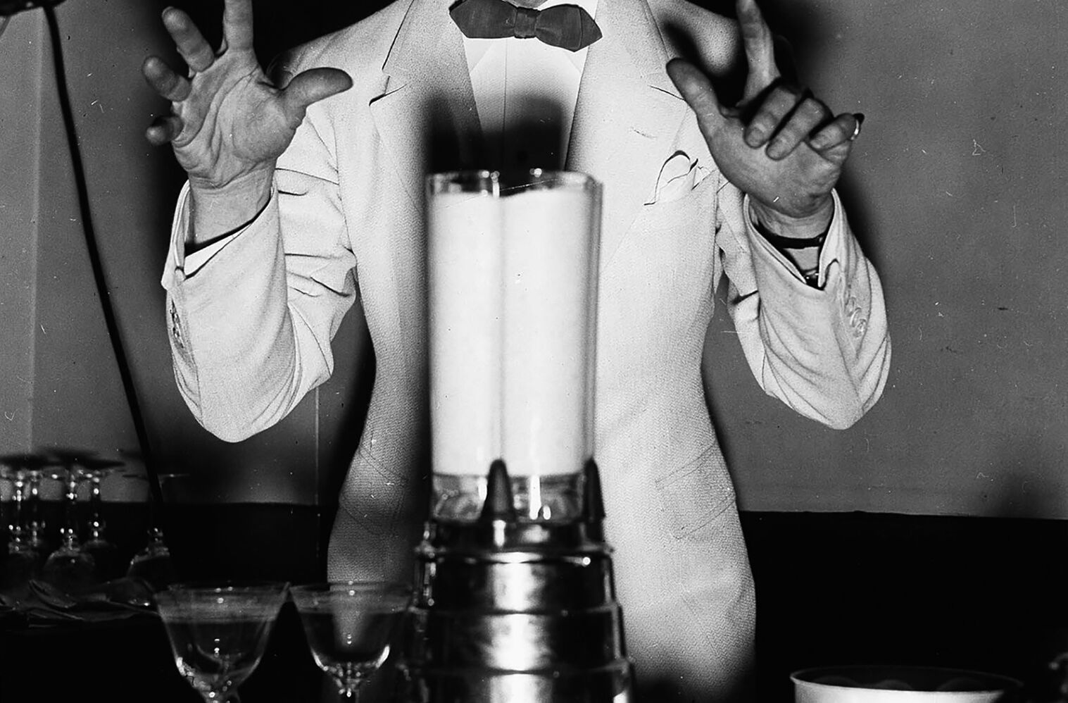 scientist with blender