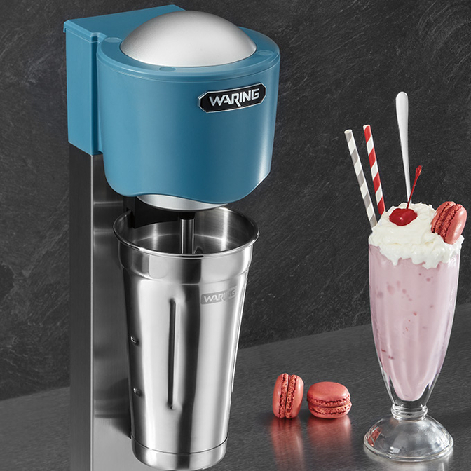 Drink Mixer next to milk shake | Waring
