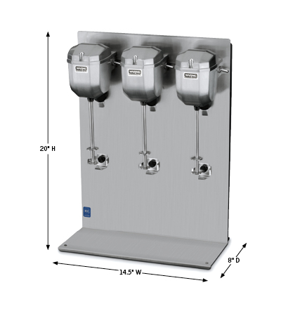 Classic Triple-Spindle Drink Mixers image number 0