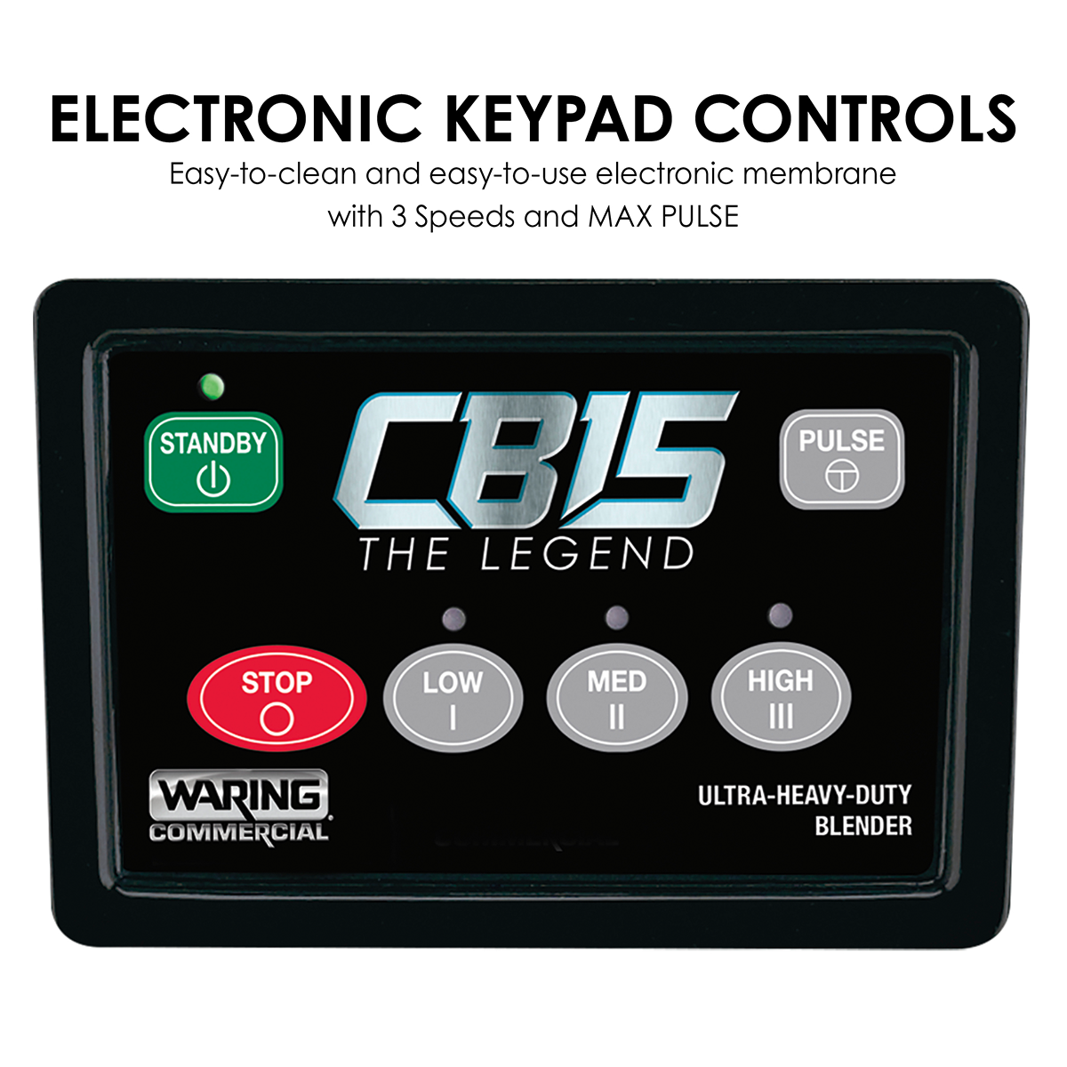 The Legend One-Gallon Food Blender with Electronic Keypad