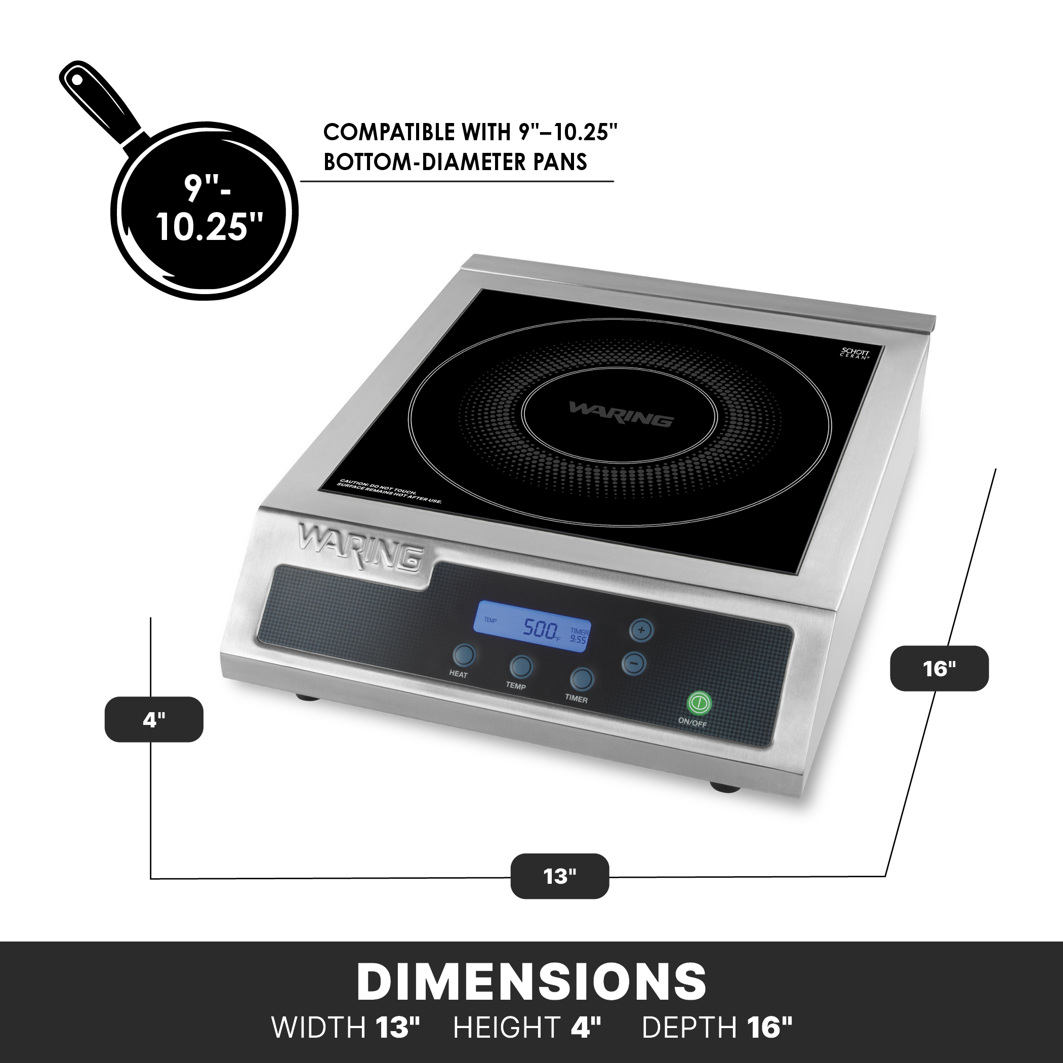Heavy-Duty Single Induction Range