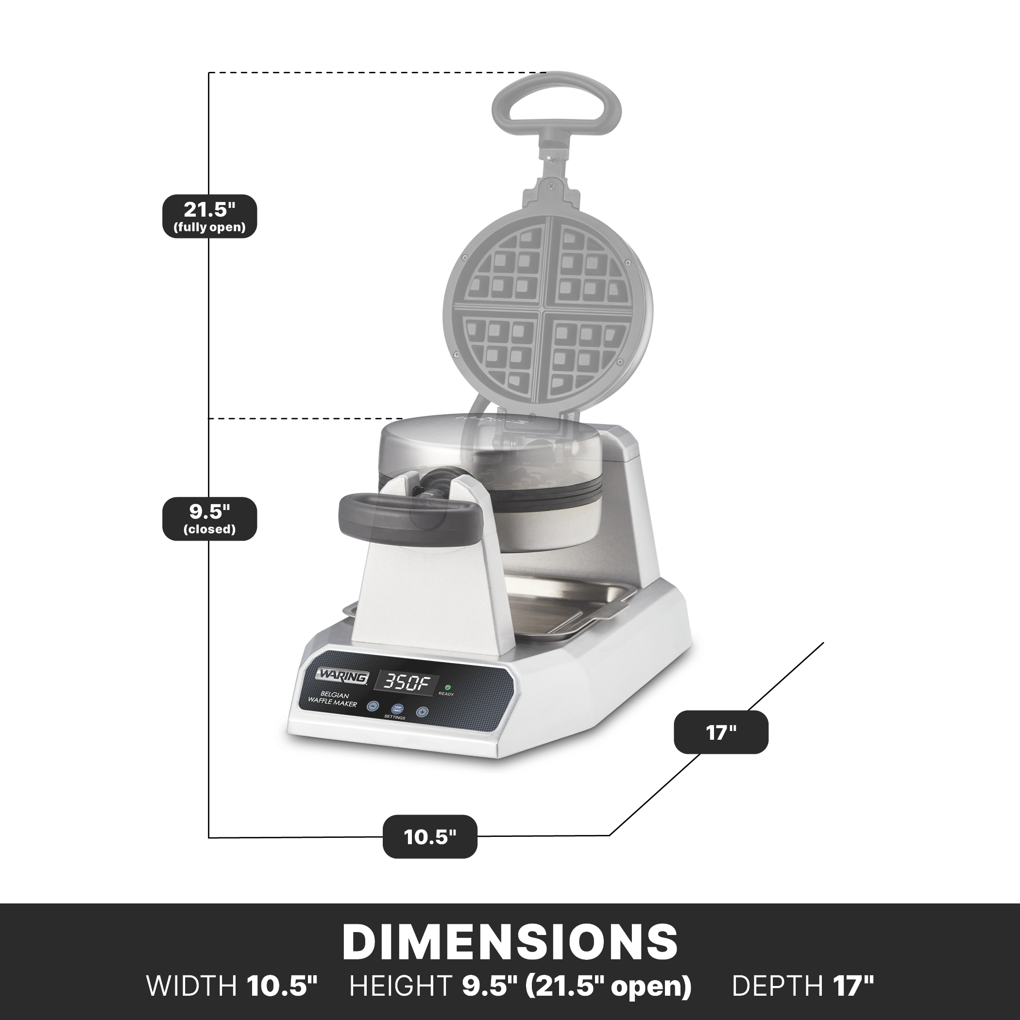 Single Belgian Waffle Maker