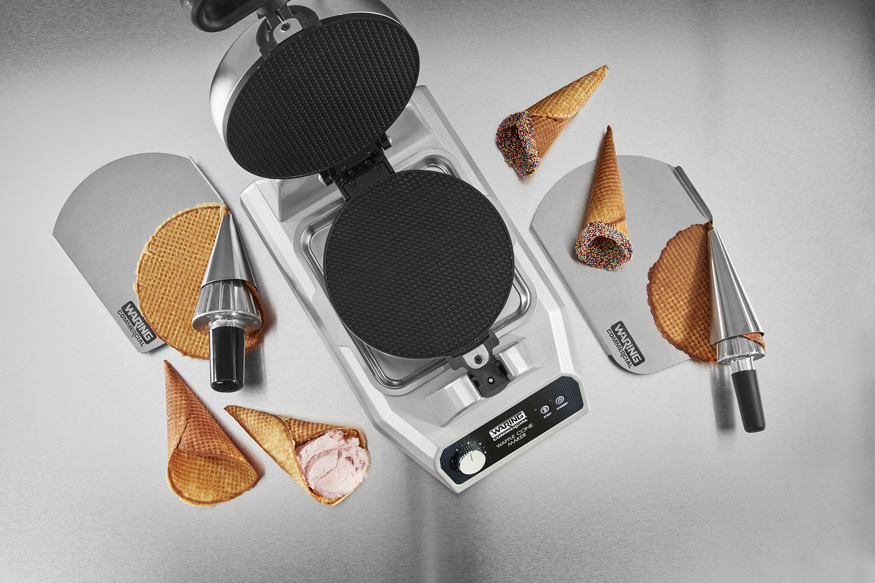 Large Waffle Cone Rolling and Forming Tool