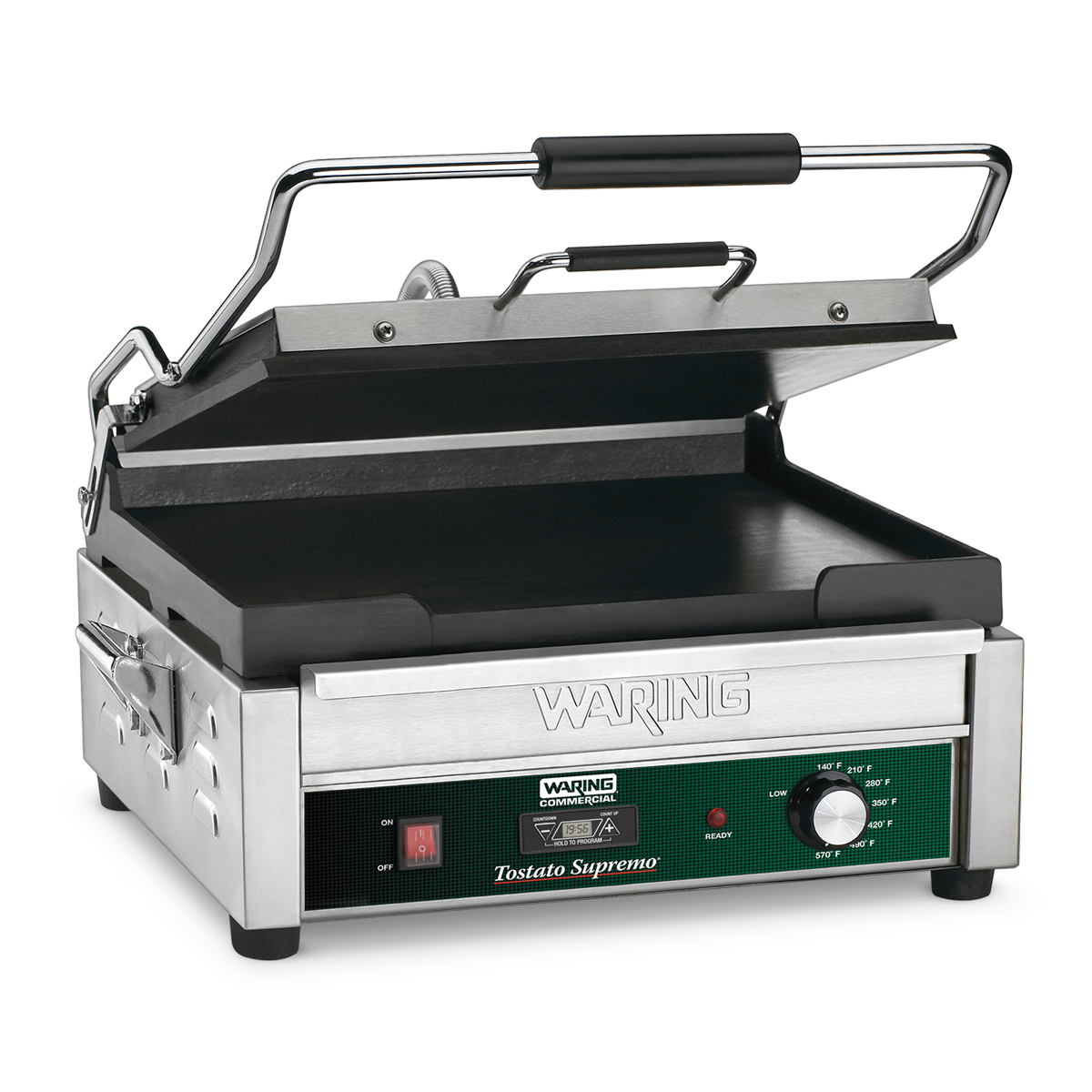 Flat Panini Grill with Timer, 14.5" x 11"