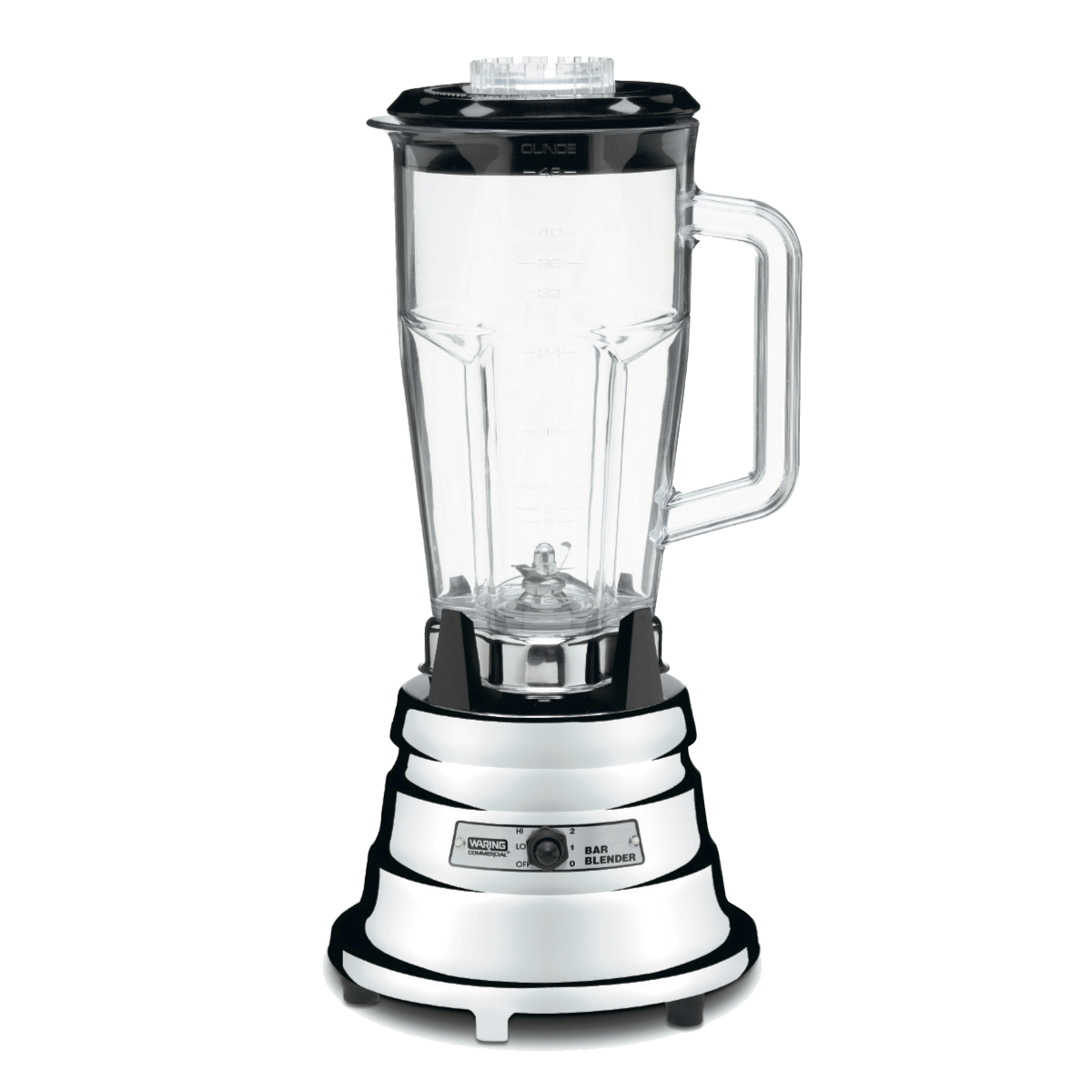 Basic 1/2 HP Chrome Bar Blender with 48 oz BPA-Free Copolyester Container – Made in the USA*