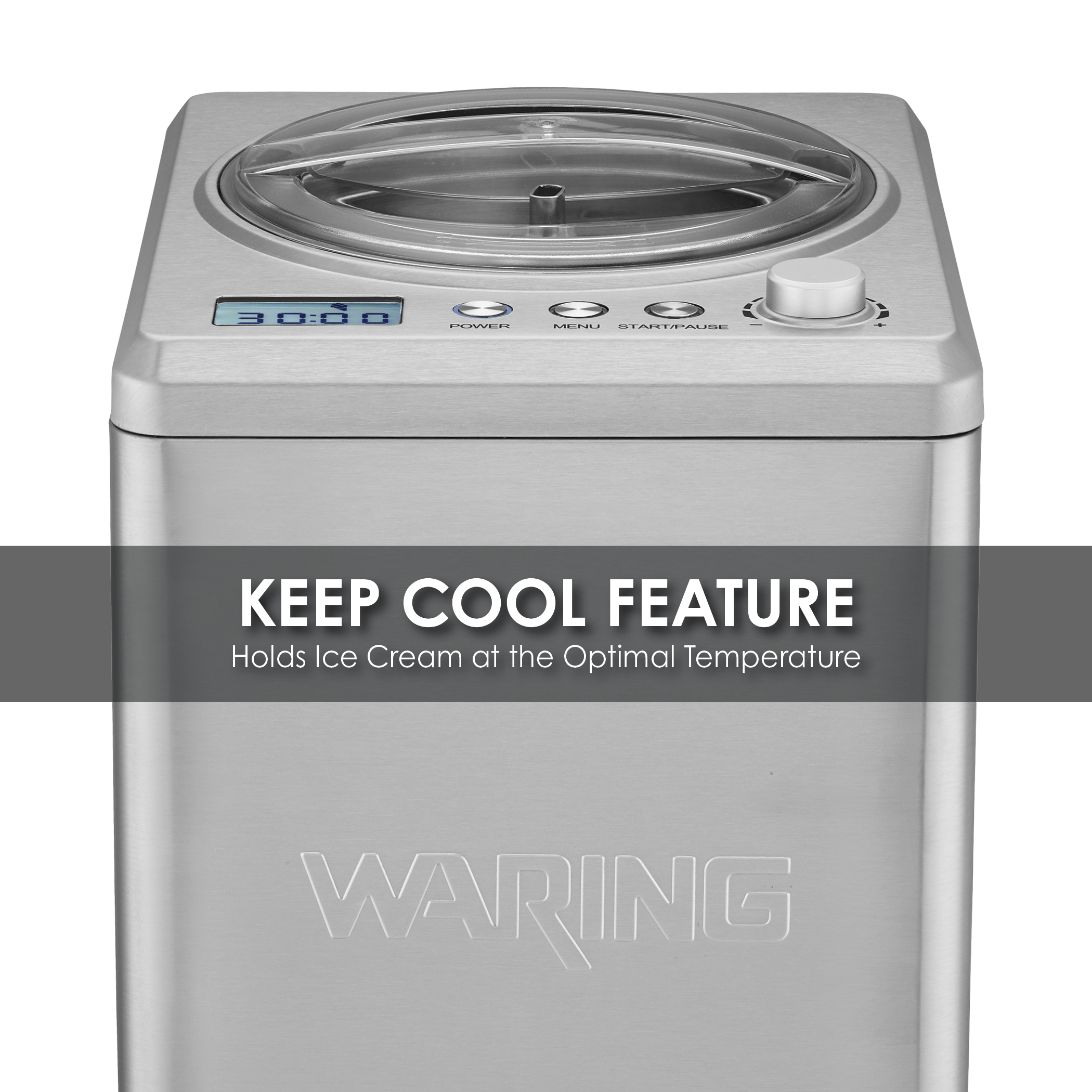 2.5Qt Compressor Ice Cream Maker Waring