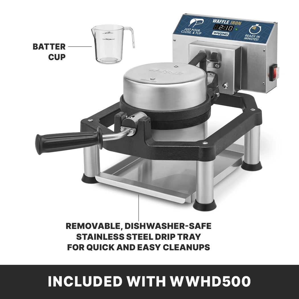 Heavy-Duty Cast-Iron Belgian Waffle Maker