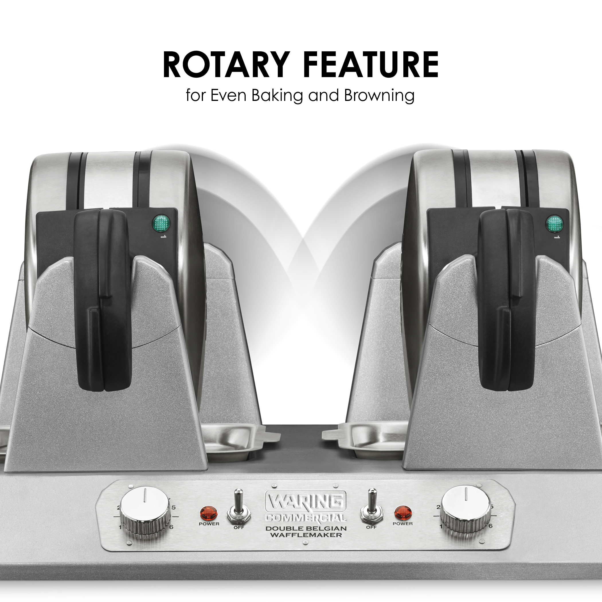 Side-by-Side Double Belgian Waffle Maker