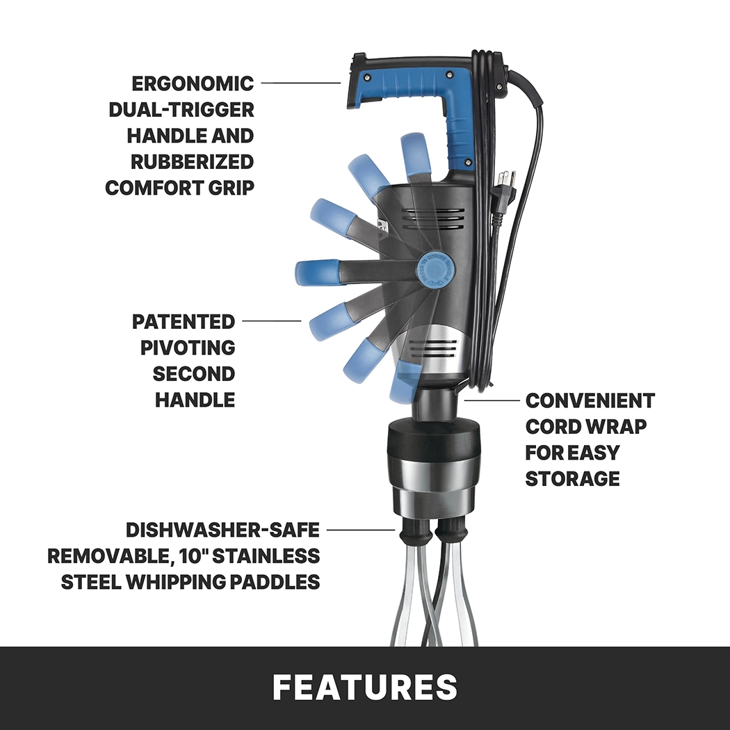 Heavy-Duty Big Stik EvolutionX® Power Pack with 10" Whisk Attachment