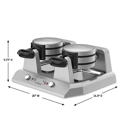 Side-by-Side Double Belgian Waffle Maker image number 0