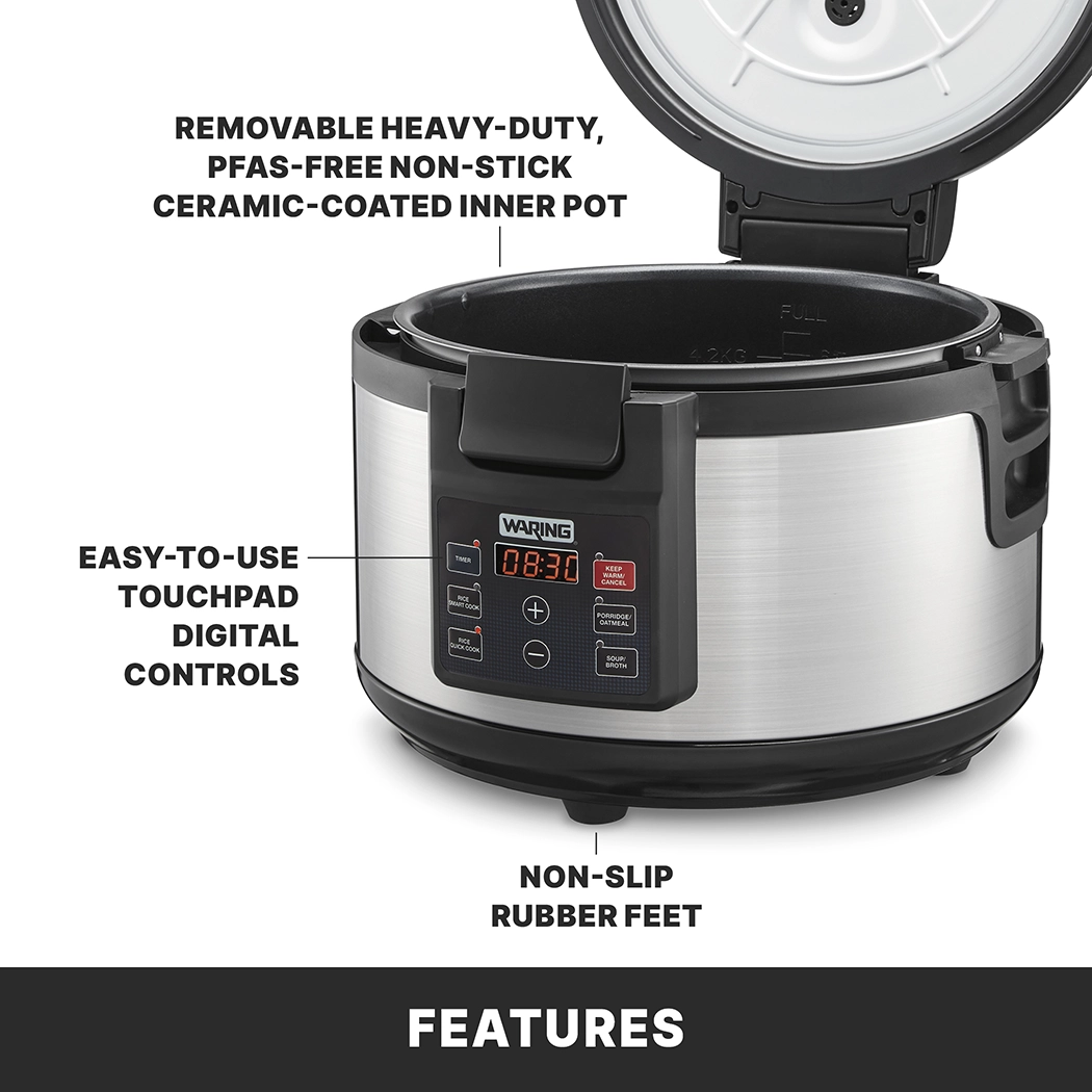 60 Cup (30 Cup Raw) Commercial Rice/Multi-Cooker & Warmer
