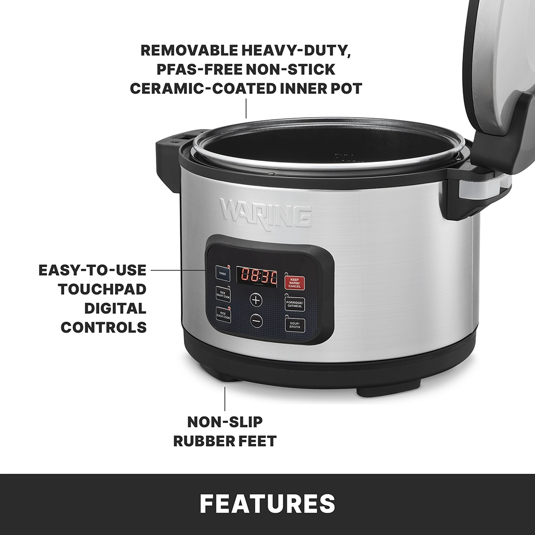 40 Cup (20 Cup Raw) Commercial Rice/Multi-Cooker & Warmer
