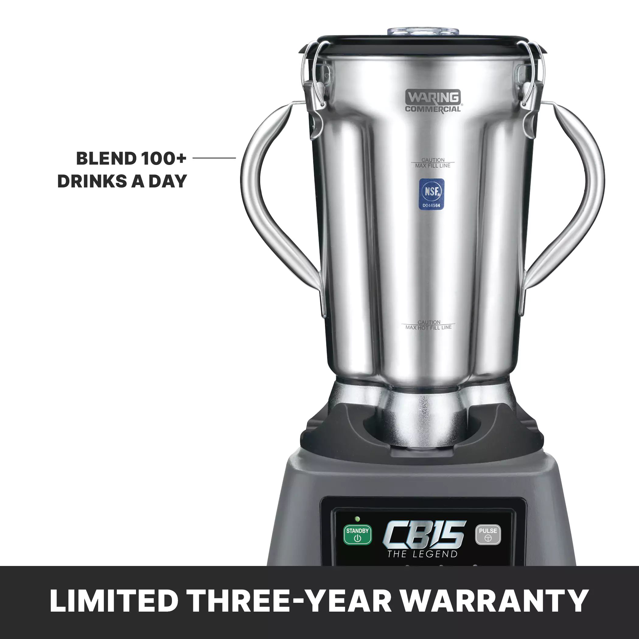 業務用】Waring CB15 大容量ブレンダー 動作品 カフェ用 1-GL Food 