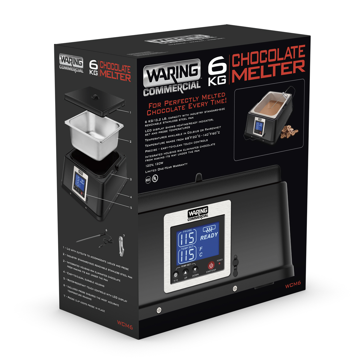 Discontinued 6-Kg Chocolate Melter | Waring