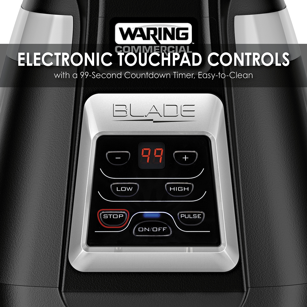 Blade Blender with Timer and Stainless Steel Container