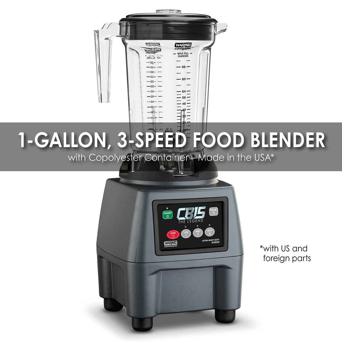 The Legend One-Gallon Food Blender with Copolyester Container