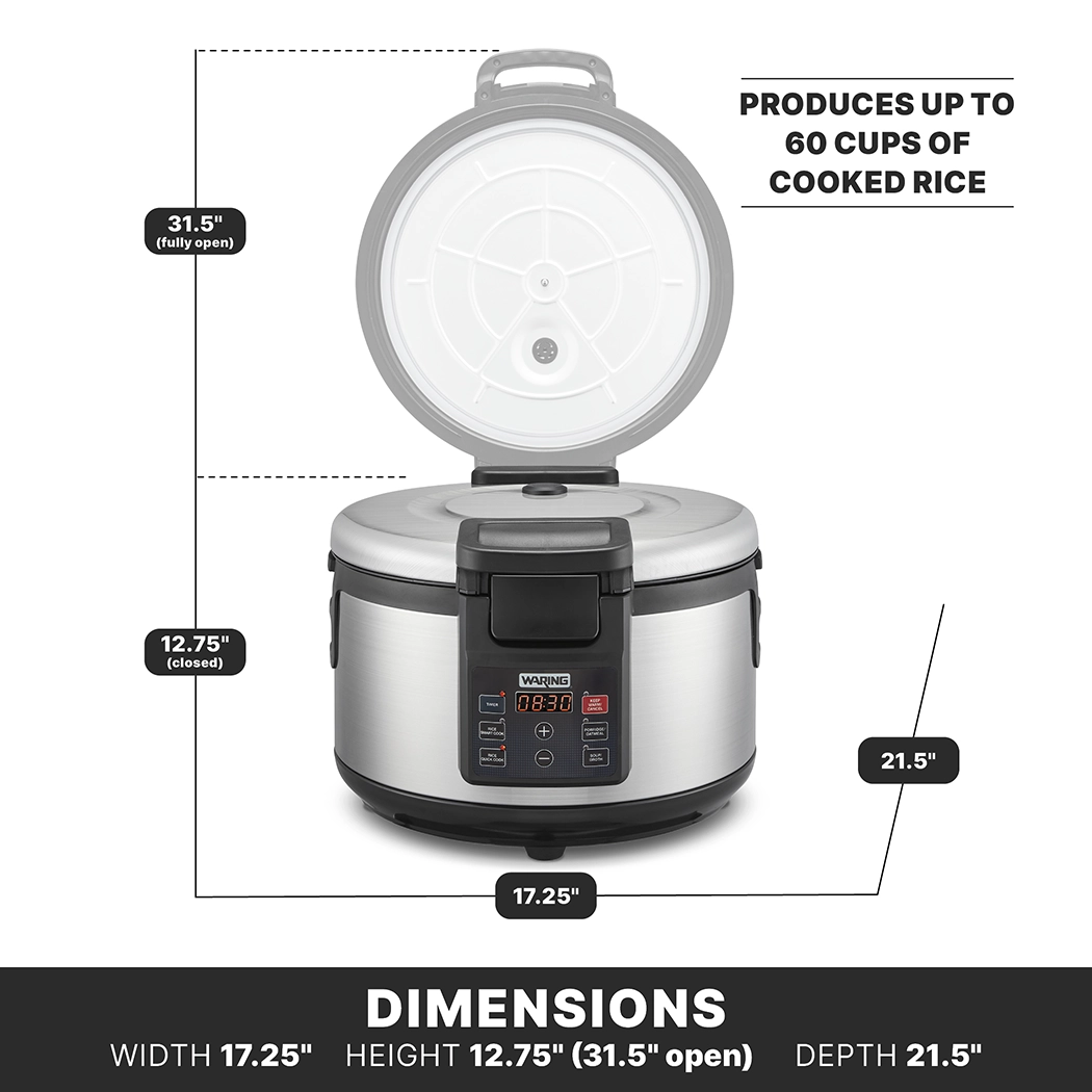 60 Cup (30 Cup Raw) Commercial Rice/Multi-Cooker & Warmer