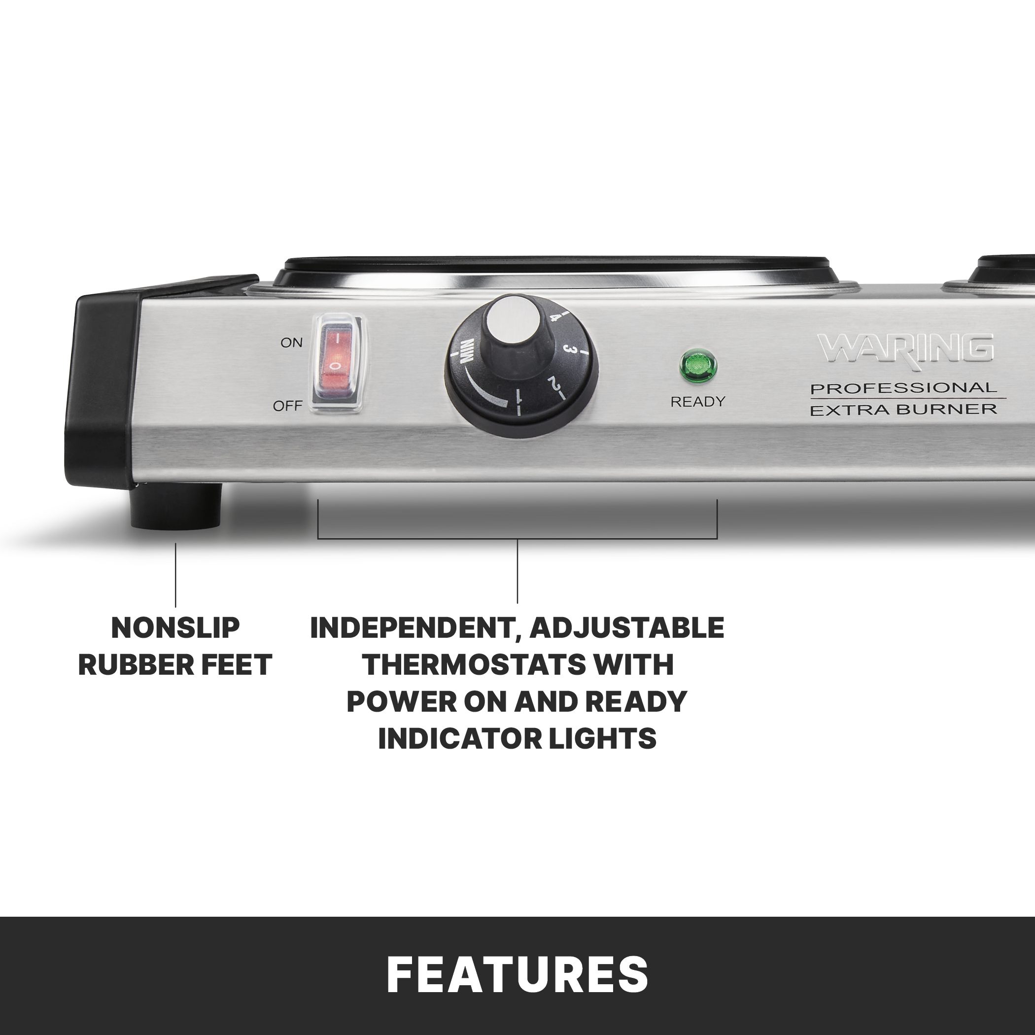 Commercial Cast-Iron Double Burner