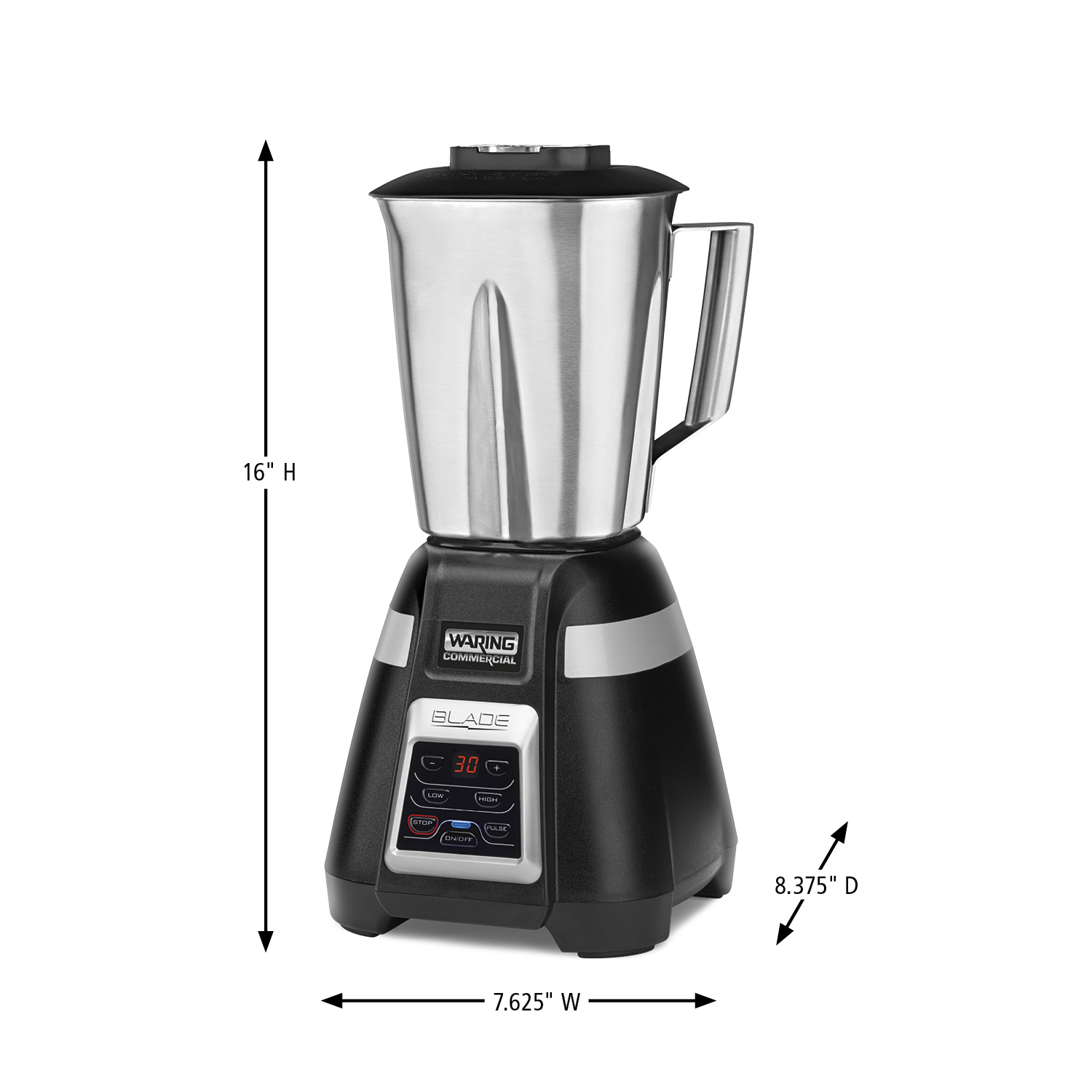Blade Blender with Timer and Stainless Steel Container image number 0