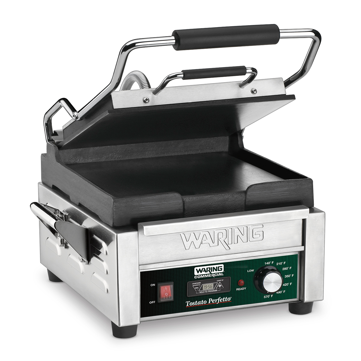 Flat Panini Grill with Timer, 9.75" x 9.25"
