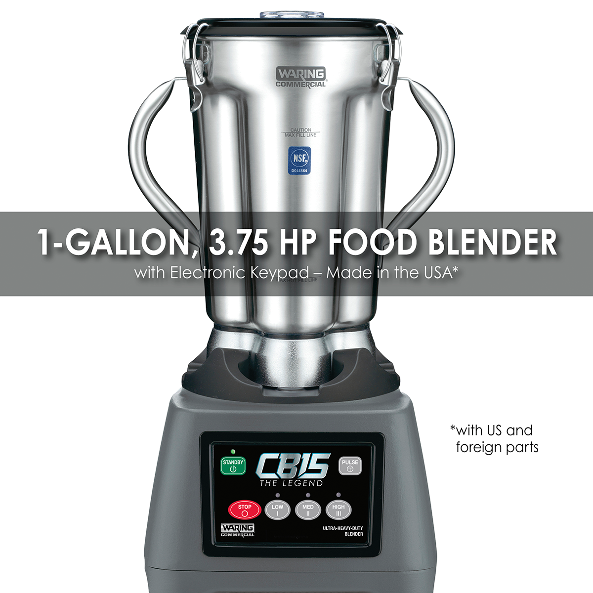The Legend One-Gallon Food Blender with Electronic Keypad