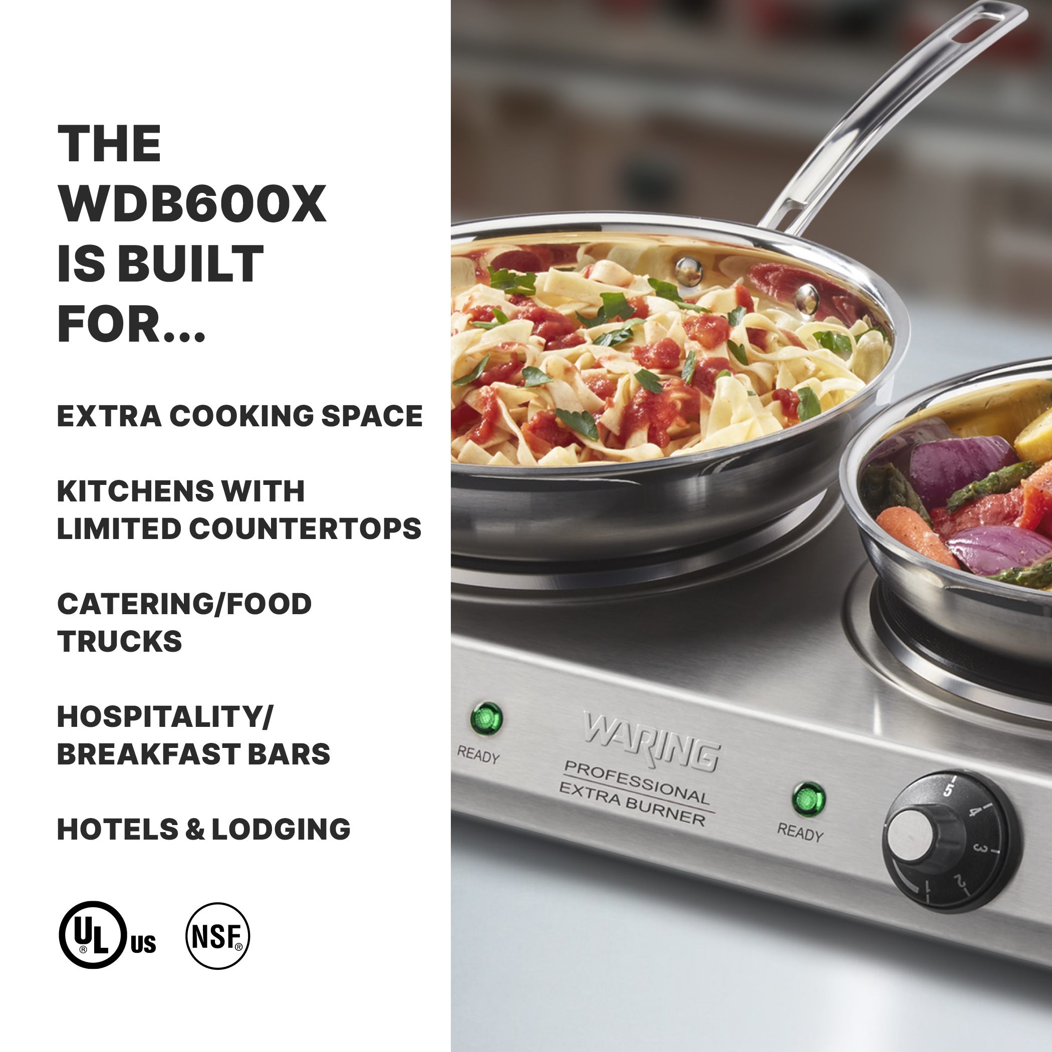 Commercial Cast-Iron Double Burner