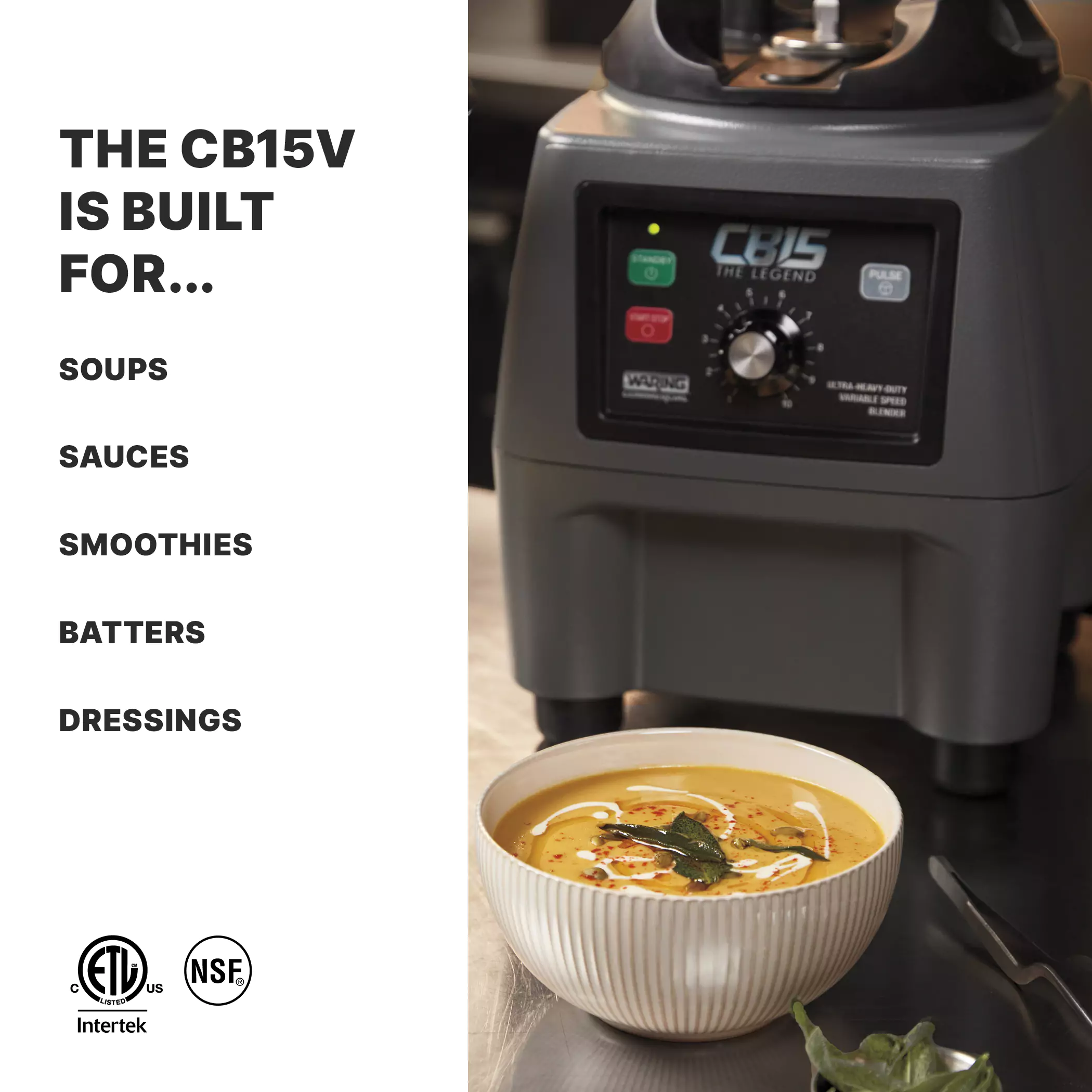 1-GL Food Blender |Variable-Speed, 3.75 HP | Waring