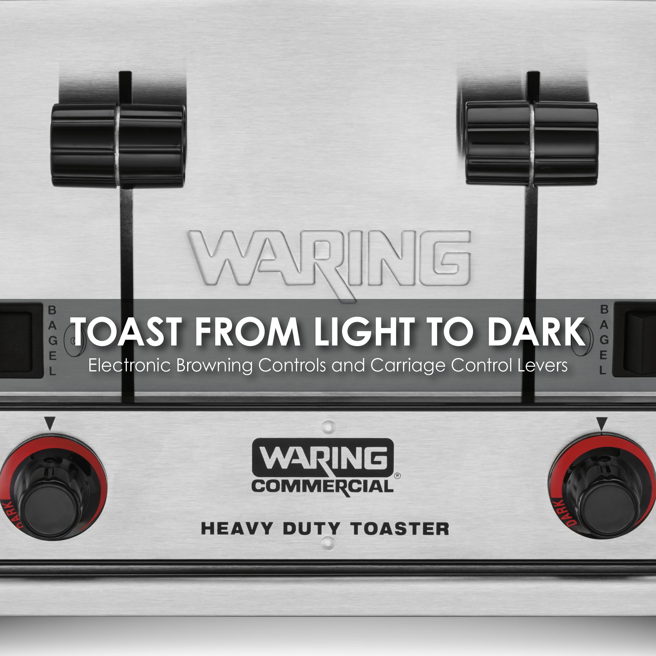 Heavy-Duty 4-Slot Switchable Bread and Bagel Toaster, 208 Volt
