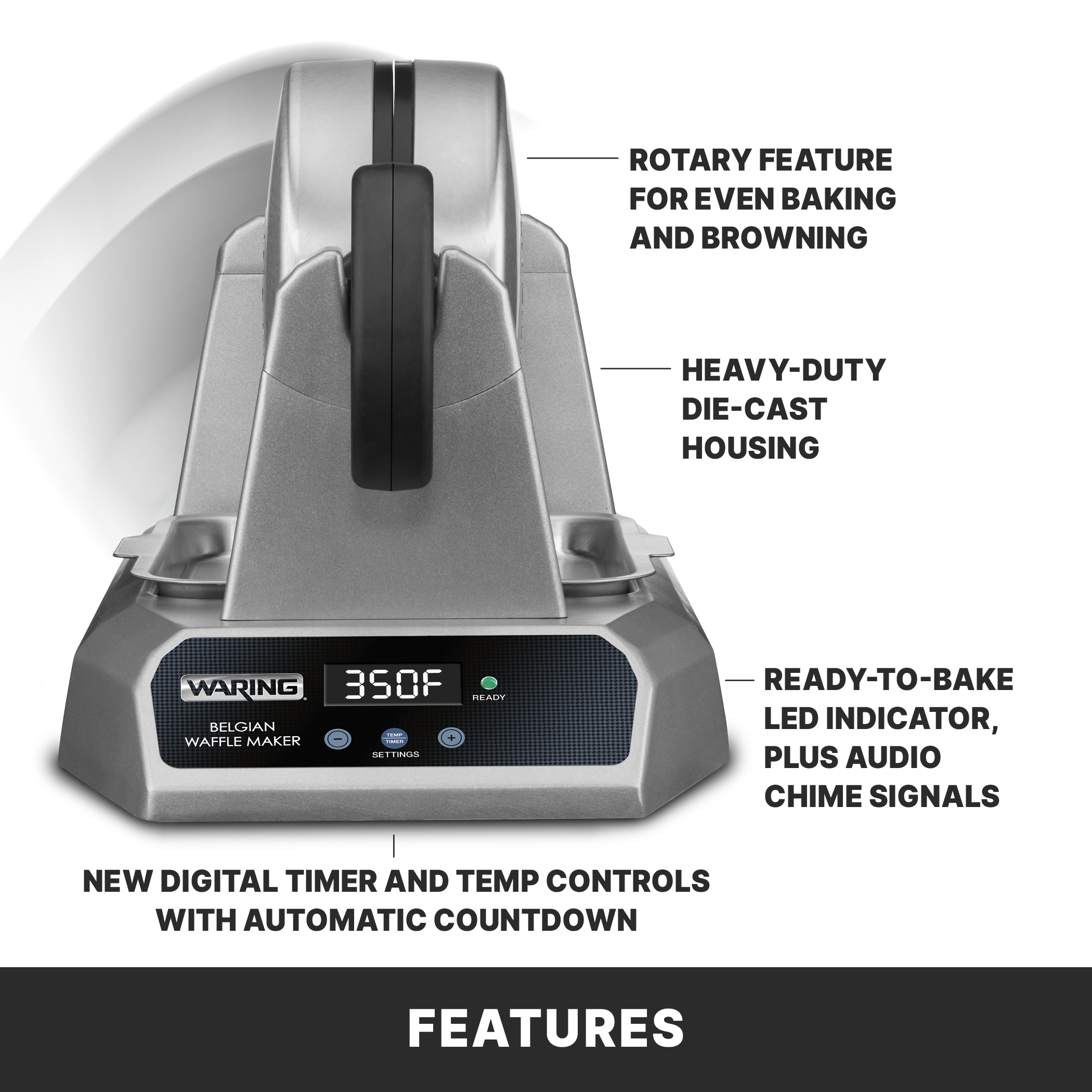 Single Belgian Waffle Maker