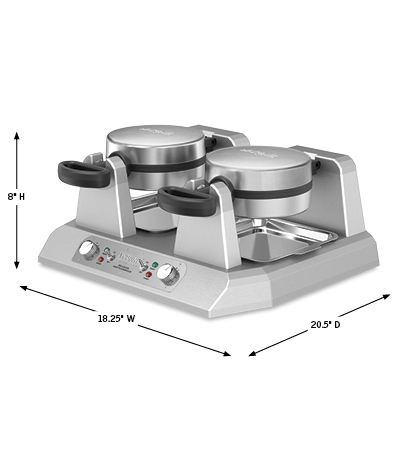 Double Side-By-Side Belgian Waffle Maker &ndash; 208V 2700W image number 0