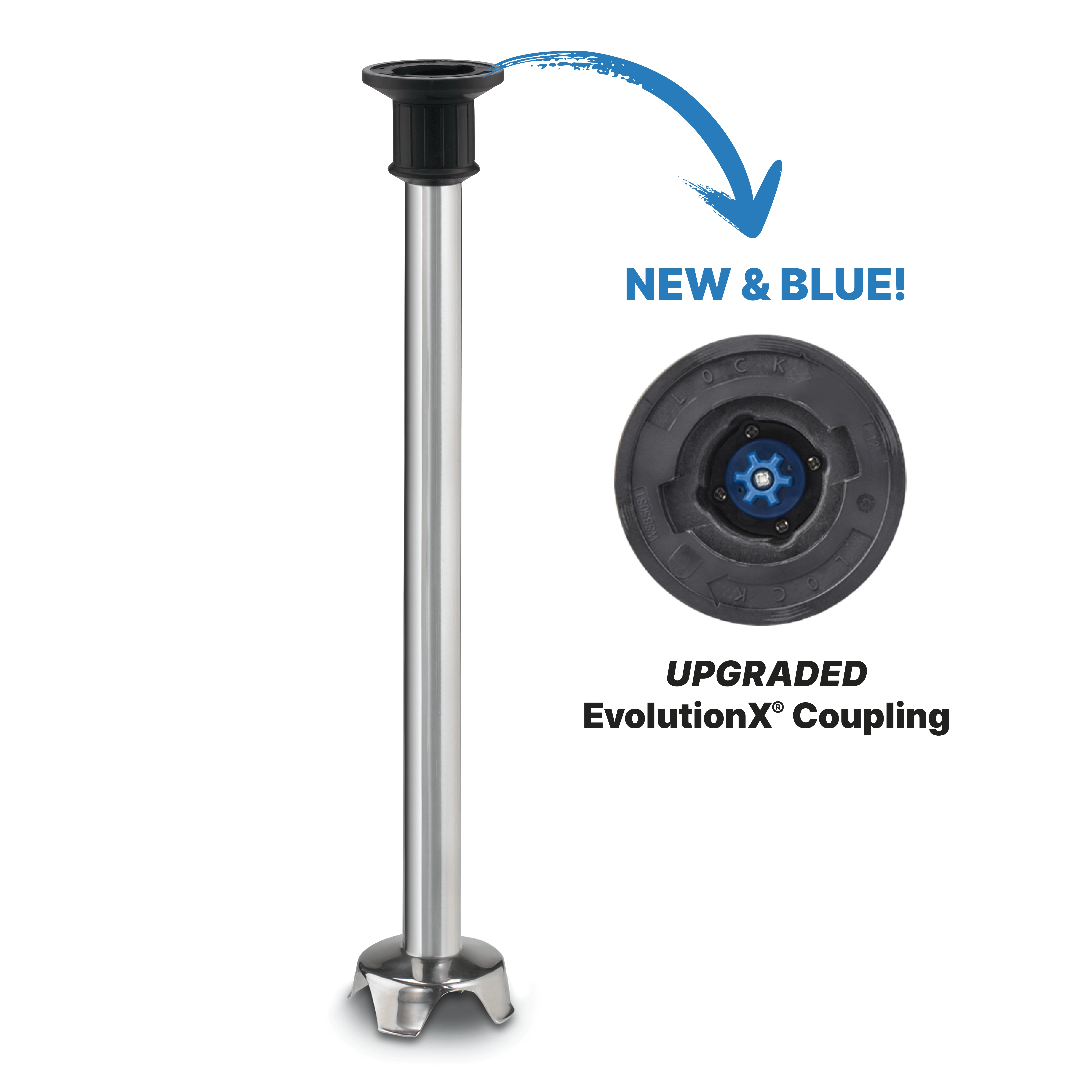 21" Stainless Steel Shaft (for Heavy-Duty Big Stix Immersion Blenders)