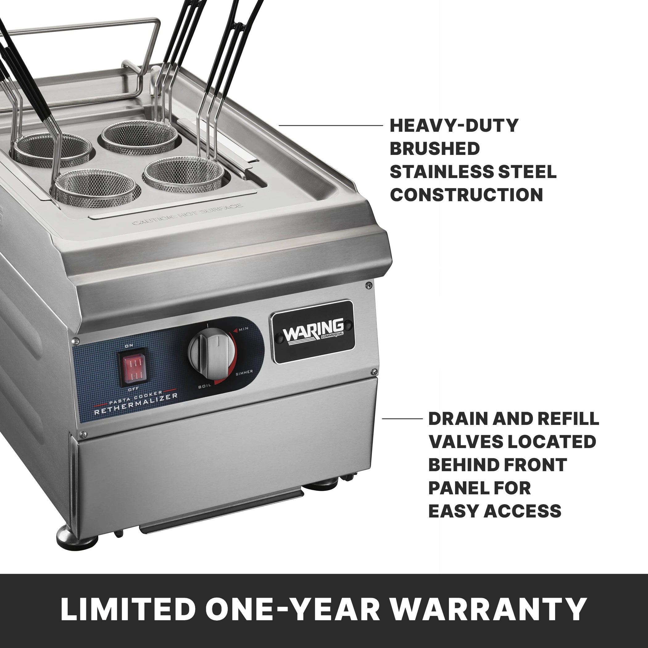 Pasta Cooker/Re-Thermalizer | Waring