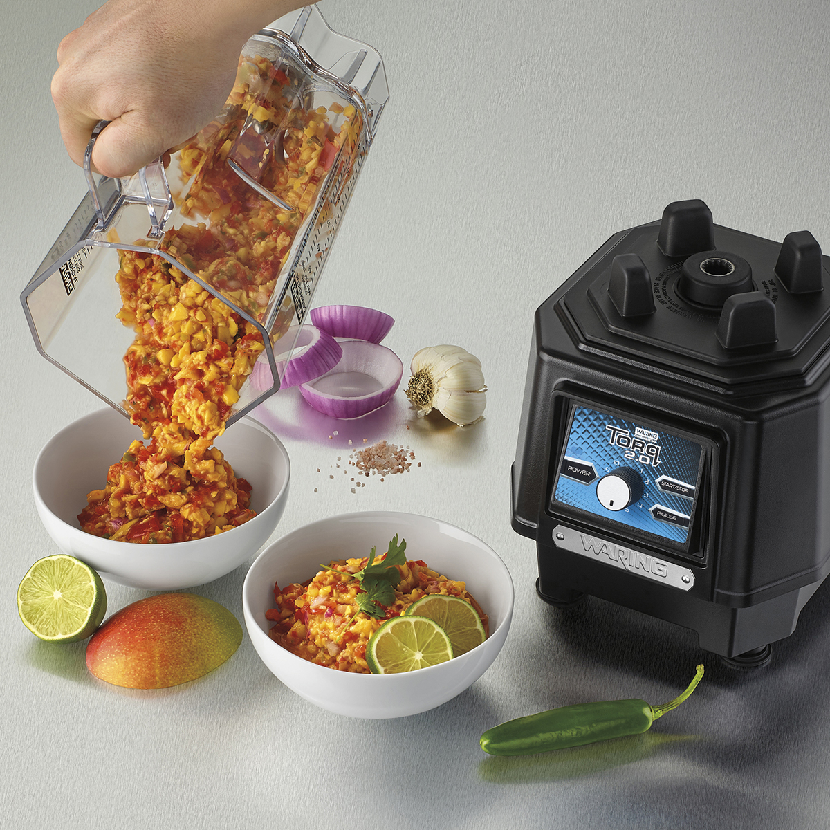 Torq 2.0 Blender with Electronic Touchpad and Variable Speed Control Dial with 48 oz. Copolyester Jar