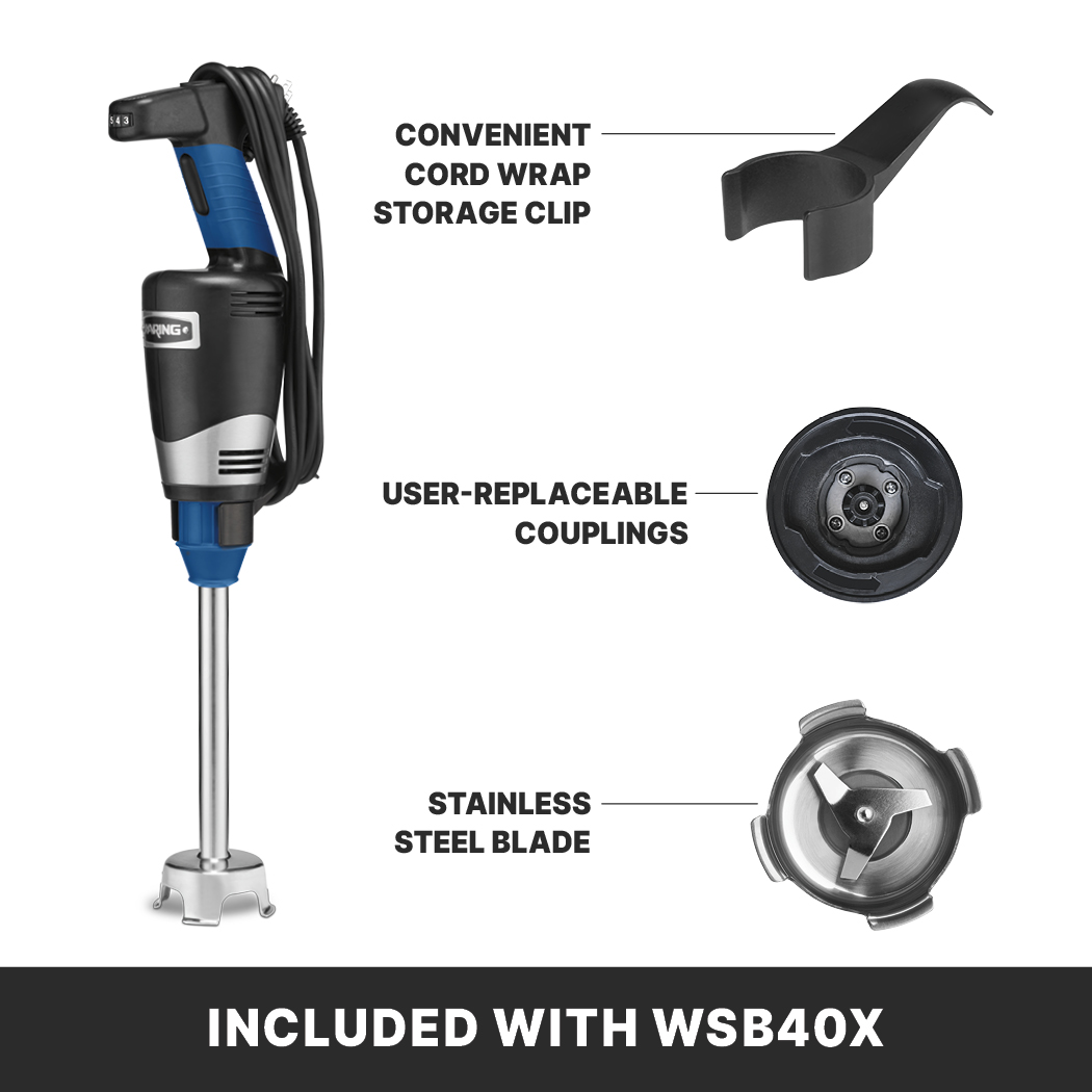 10" Medium-Duty Quik Stik Plus Immersion Blender