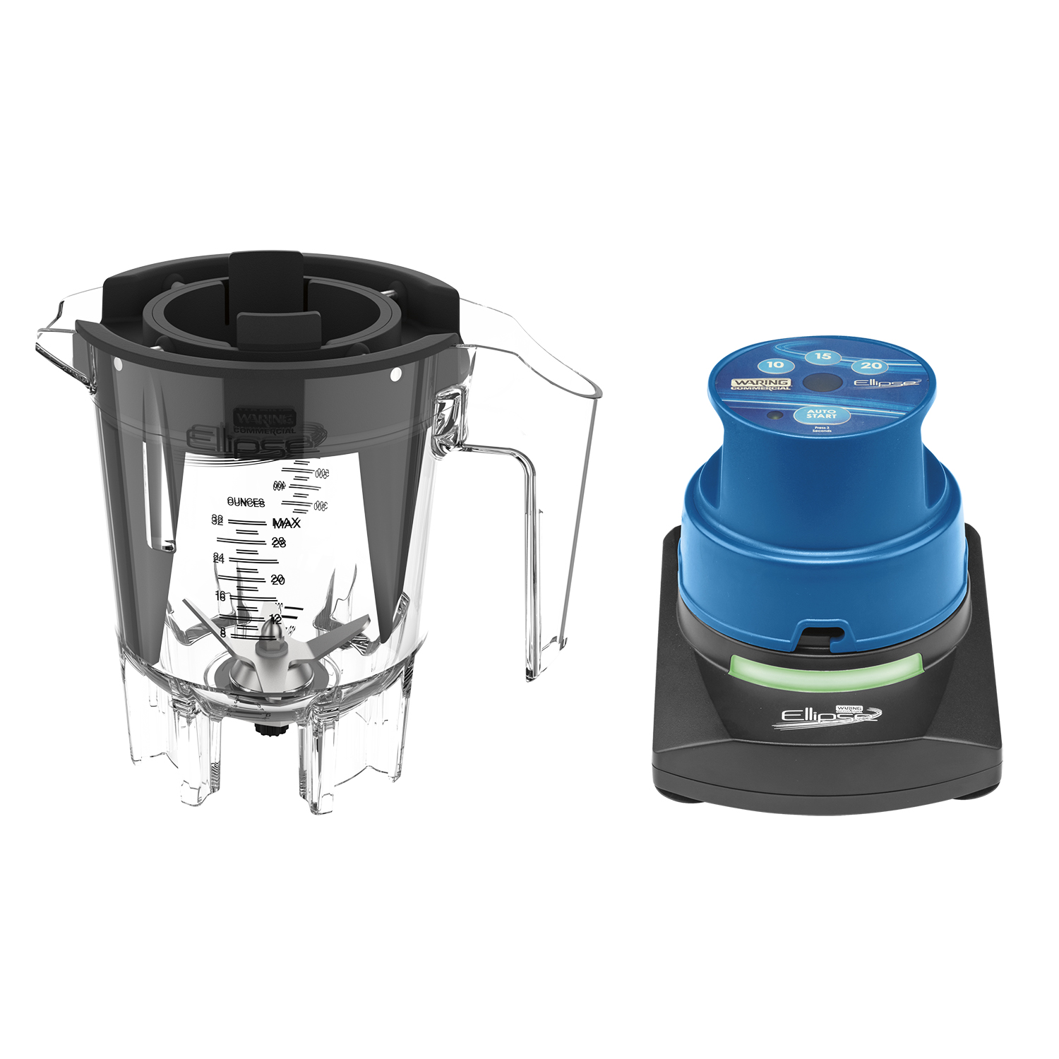 32 oz. Ellipse Copolyester Container with Drive Assembly and Single Charger