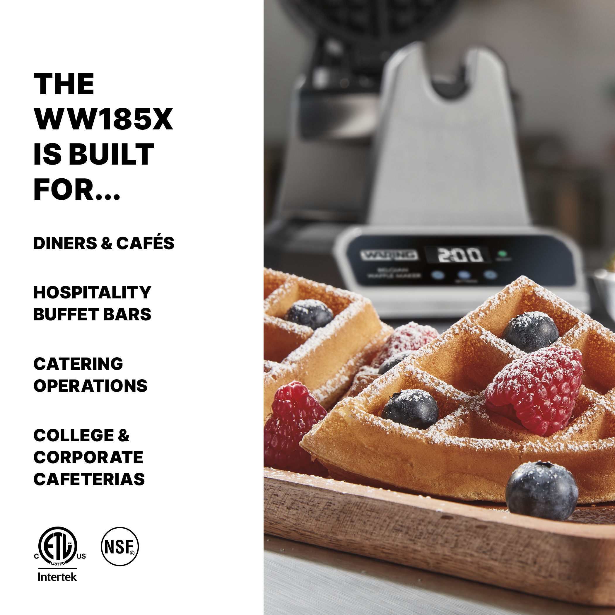 Single Belgian Waffle Maker