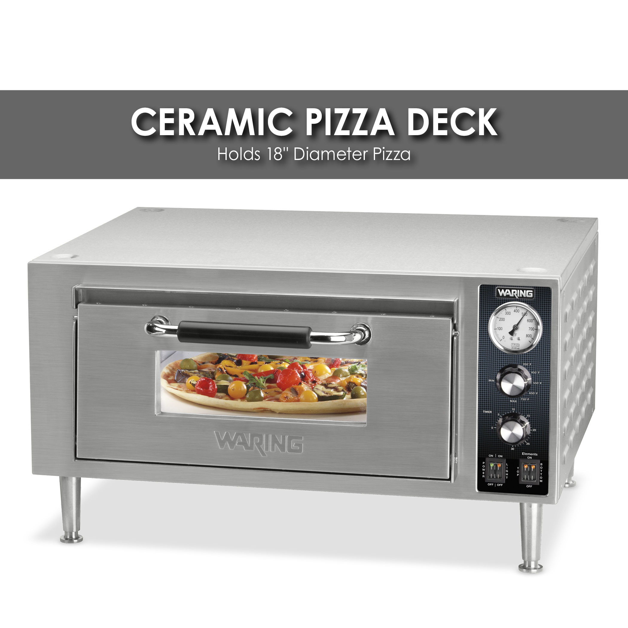 18" Single-Deck Pizza Oven