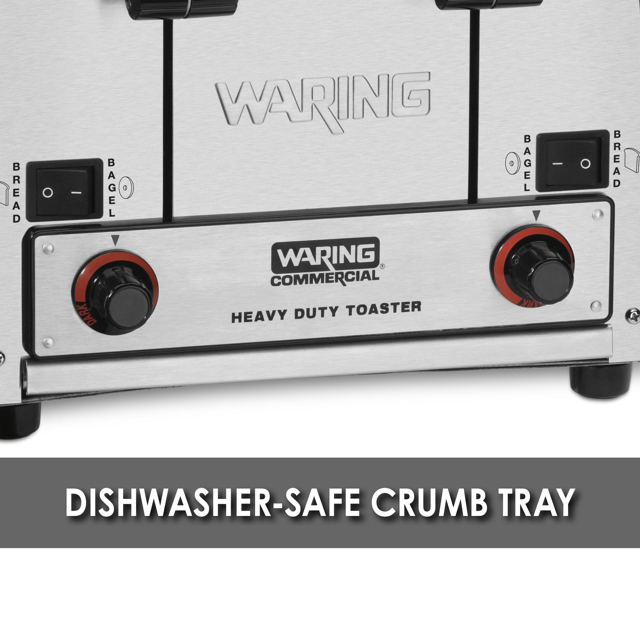 Heavy-Duty 4-Slot Switchable Bread and Bagel Toaster, 208 Volt