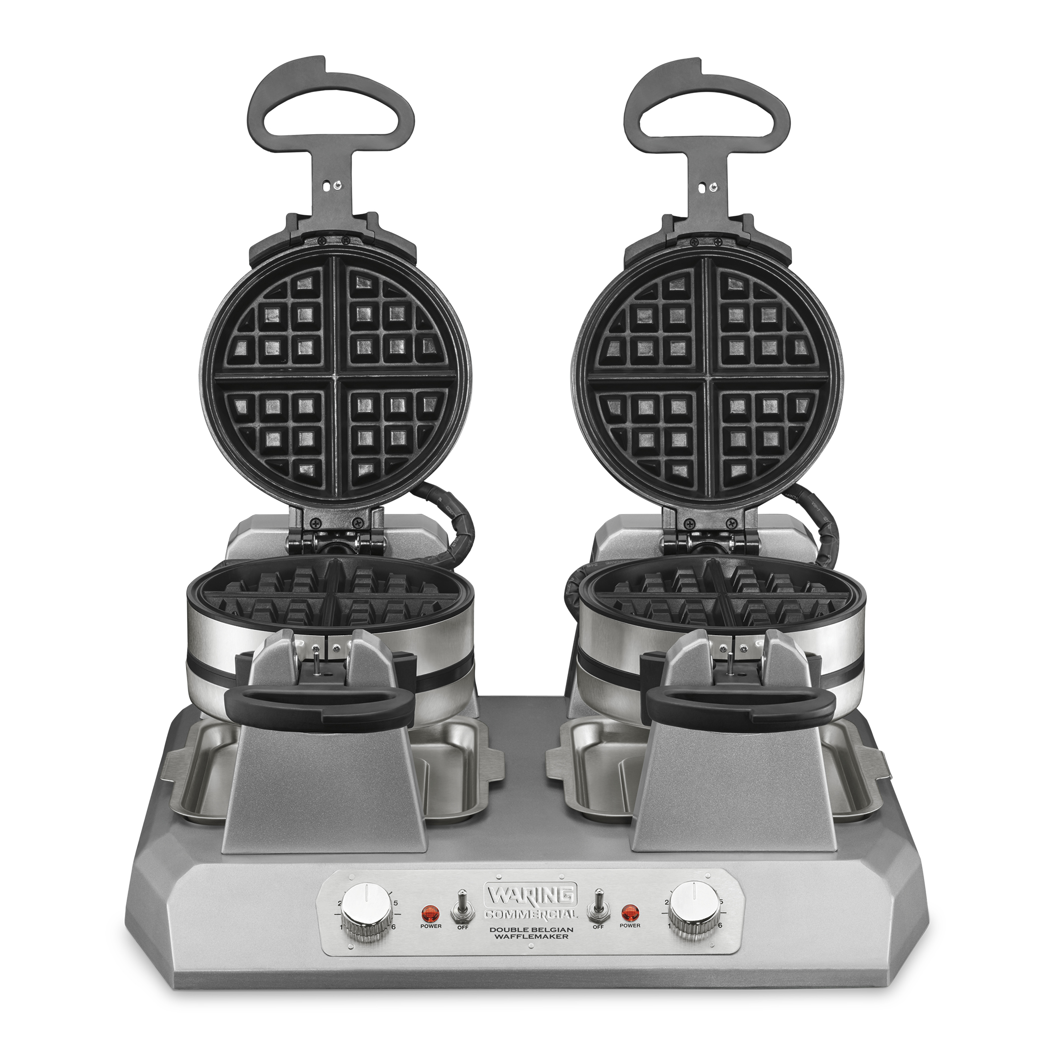 Side-by-Side Double Belgian Waffle Maker