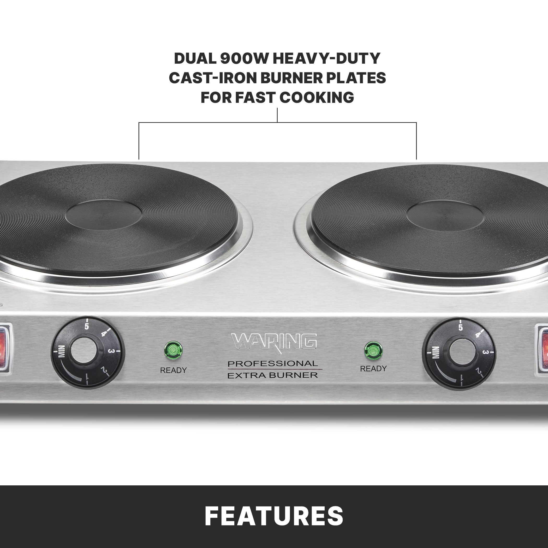 Commercial Cast-Iron Double Burner