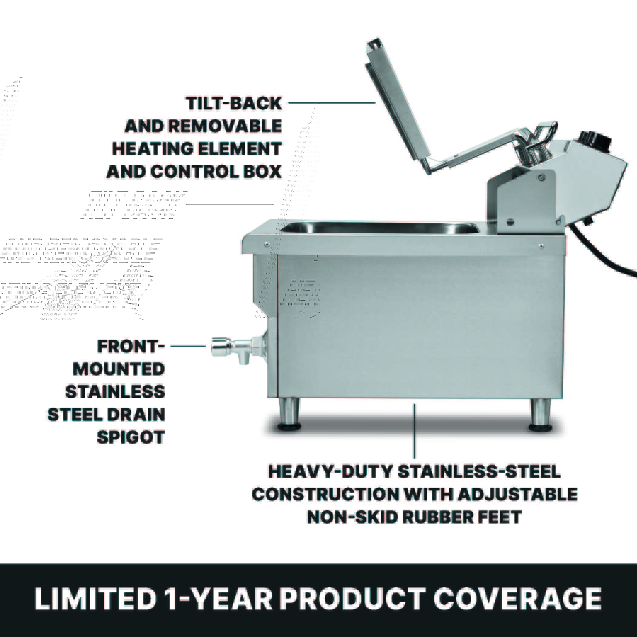 10 lb. Heavy-Duty Deep Fryer